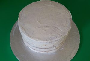 The Crumb: A thin coating of buttercream, before covering with fondant icing. 