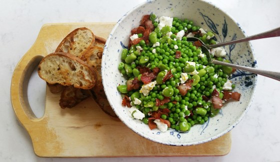 Broad bean and pea